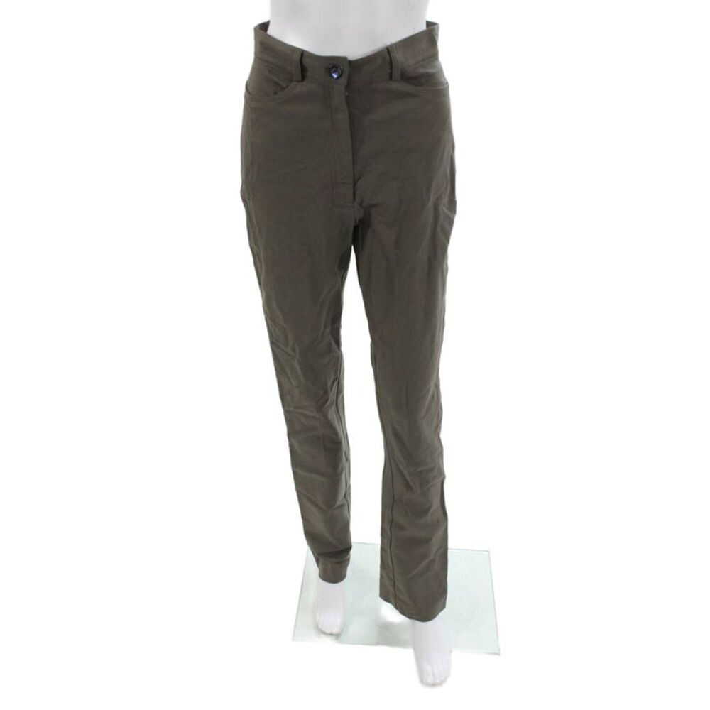 Jenne Maag Women Chino Pants Green Button Closure Polyamide Size S